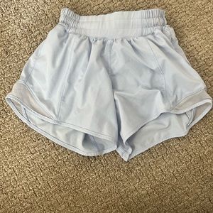 Lululemon hotty hot shorts, size 0, color: windmill (periwinkle)